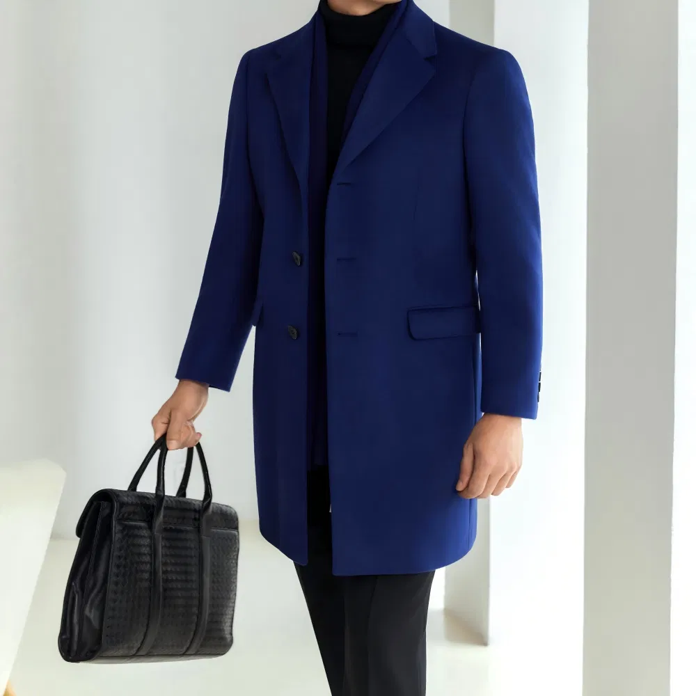 Factory Outlet Spring and Autumn Season Outfits Men's Breathable Wool Coat