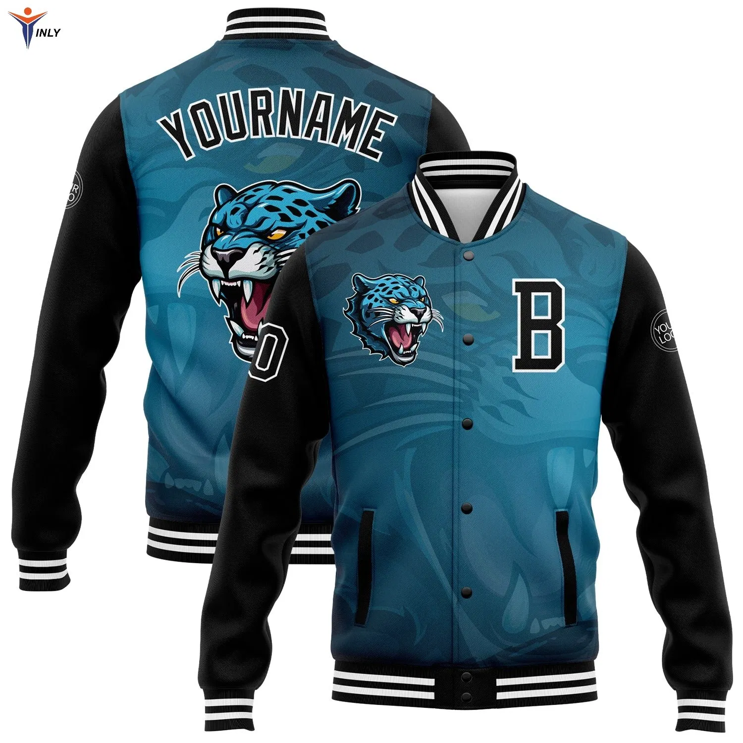Custom Youth Casual Sportswear Design Embroidery Fleece Varsity Baseball Letterman Bomber Jacket