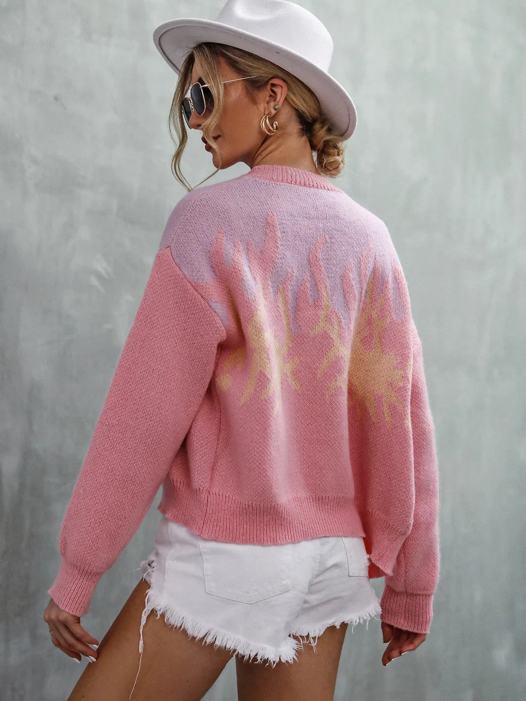 Women Coat Knit Sweater Cardigan 3