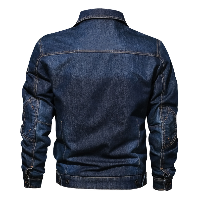 Men's Fashion Denim Coat 4 Pockets Button Down Casual Jeans Trucker Jacket