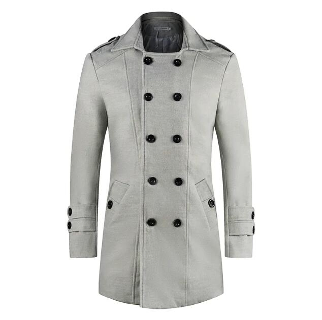 High Quality Men's Trench Coat Long Winter Trench Coat