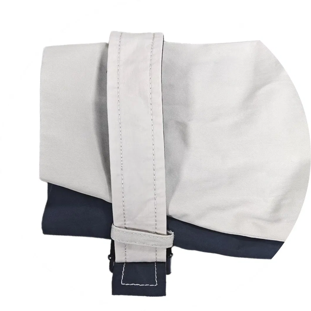 Elegant Dual Tone Women's Trench Coat Detail