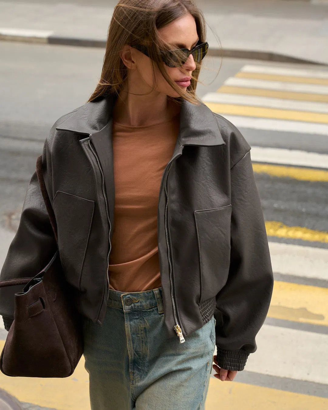 Vintage PU Leather Motorcycle Jacket for Retro Style Enthusiasts