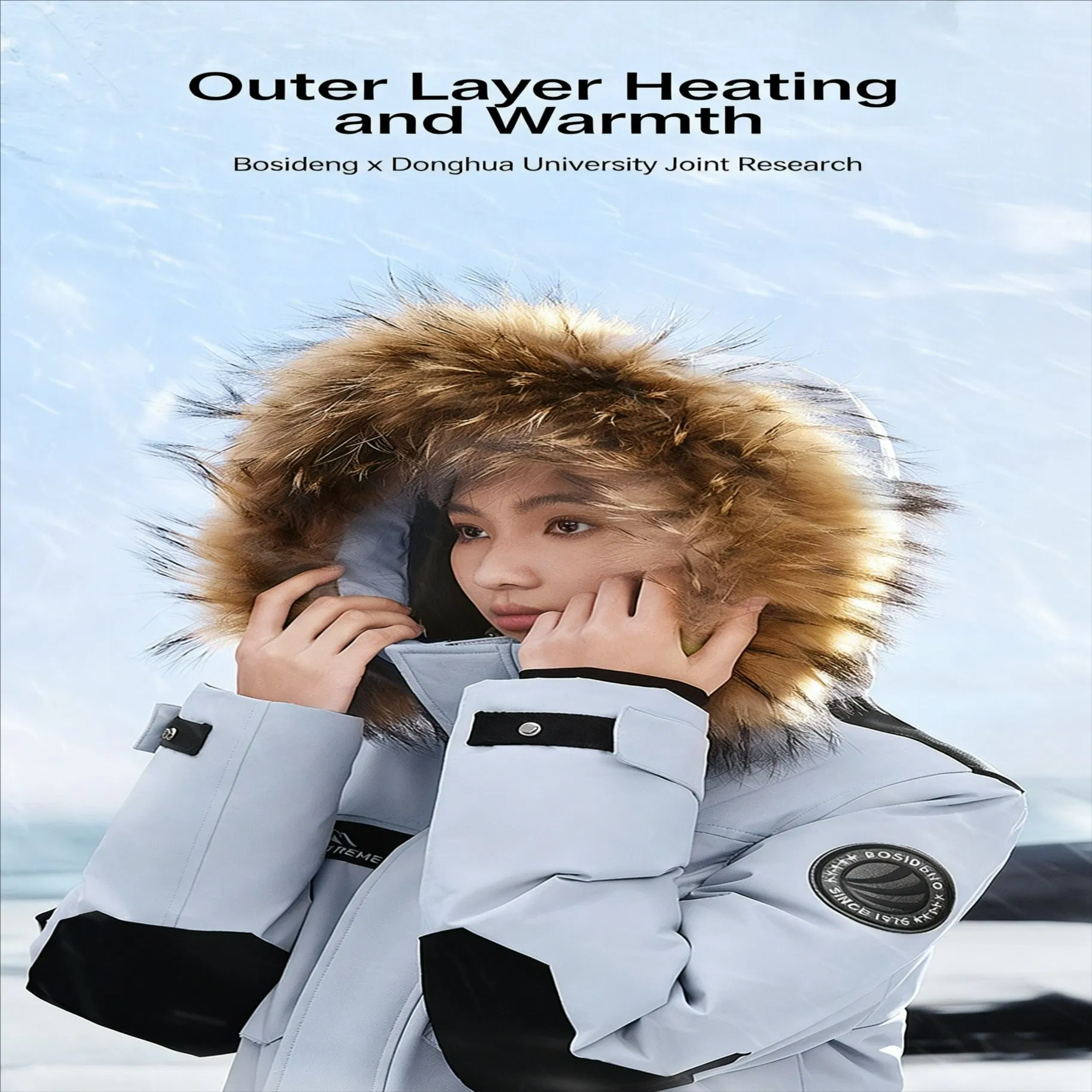 Fur Collar Ashion MID-Length Down Keep Warm Down Jacket