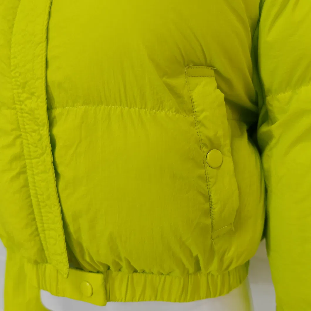 Quilted Puffer Coat Detail 5