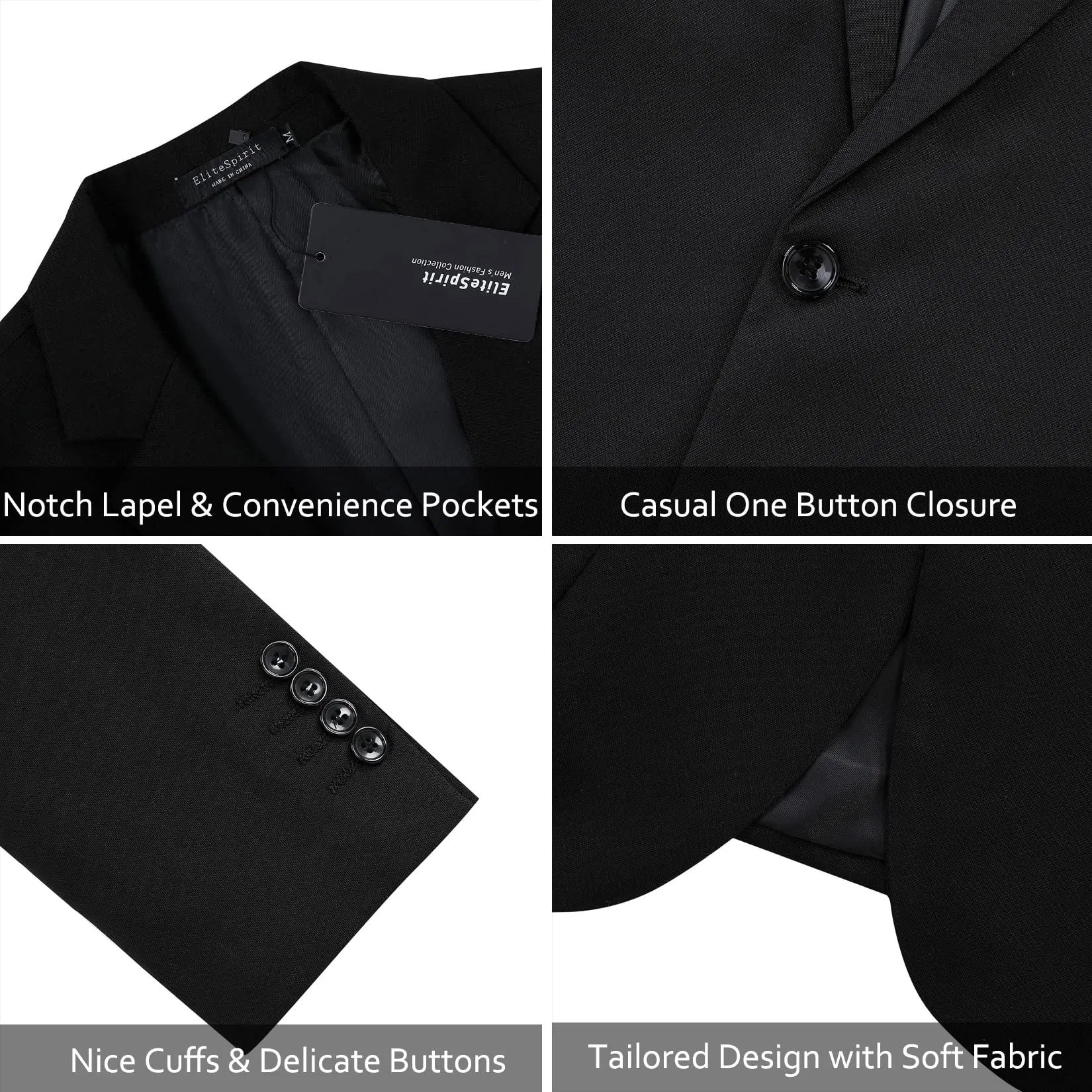 Men's Casual Slim Fit Linen Jacket Lightweight 2 Button Blazer