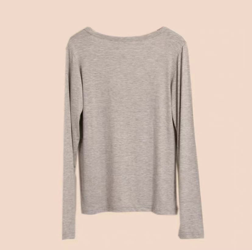 Factory Wholesale Price Solid Colour Bamboo Cardigan Long Sleeves Soft Womens Clothes