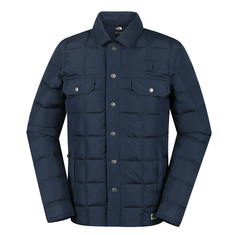 Custom Winter Oversize Denim Bubble Down Jacket for Men