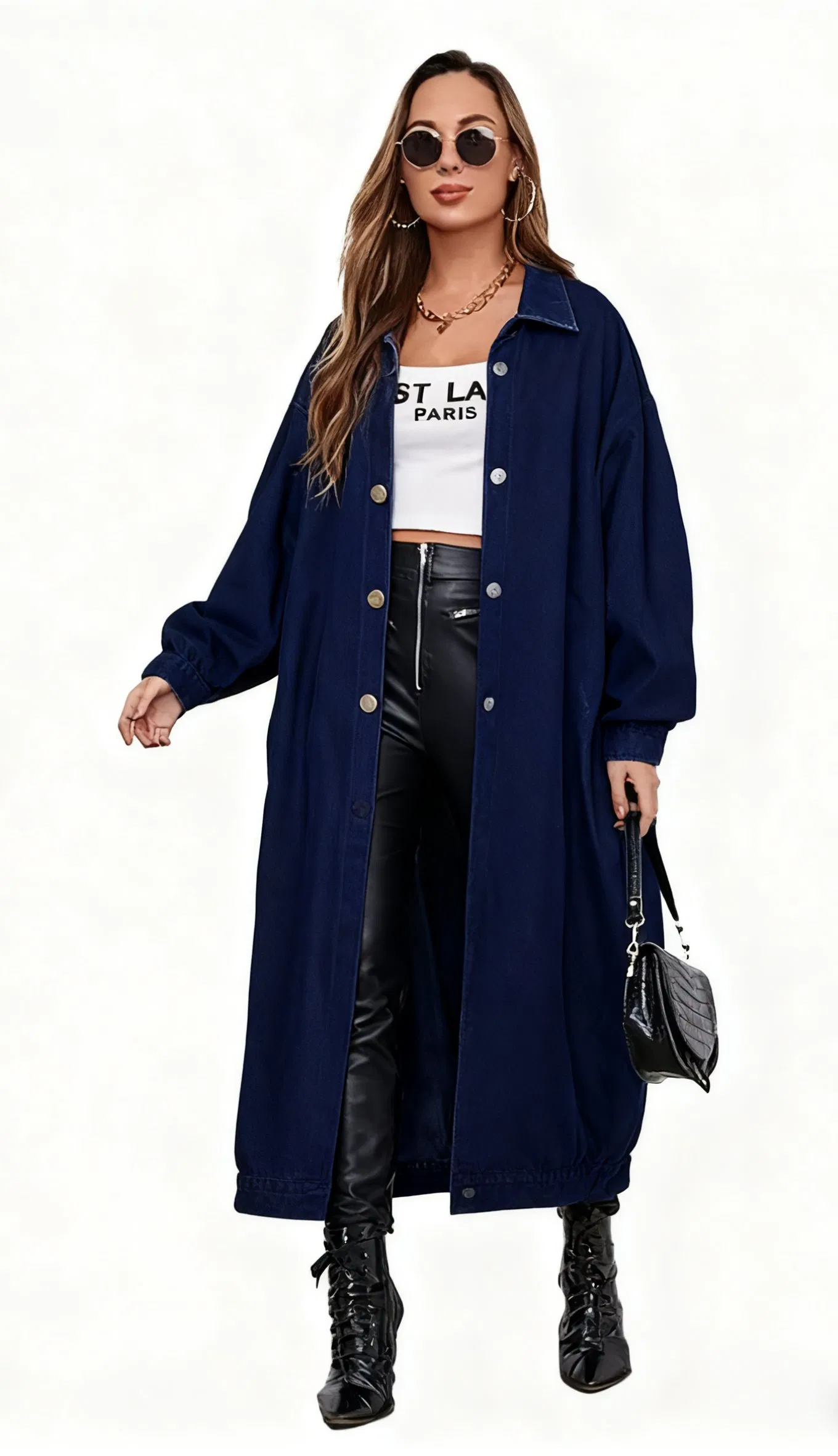 Stylish Women's Long Sleeve Denim Cardigan Jacket for Fall