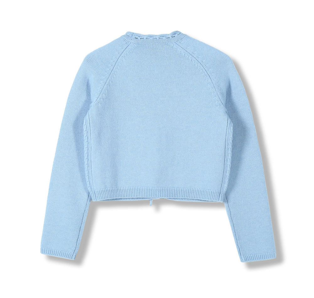 OEM&amp; ODM Ladies Autumn Winterwool V Neck Long Sleeve Sweater Cable Stitch Cardigan