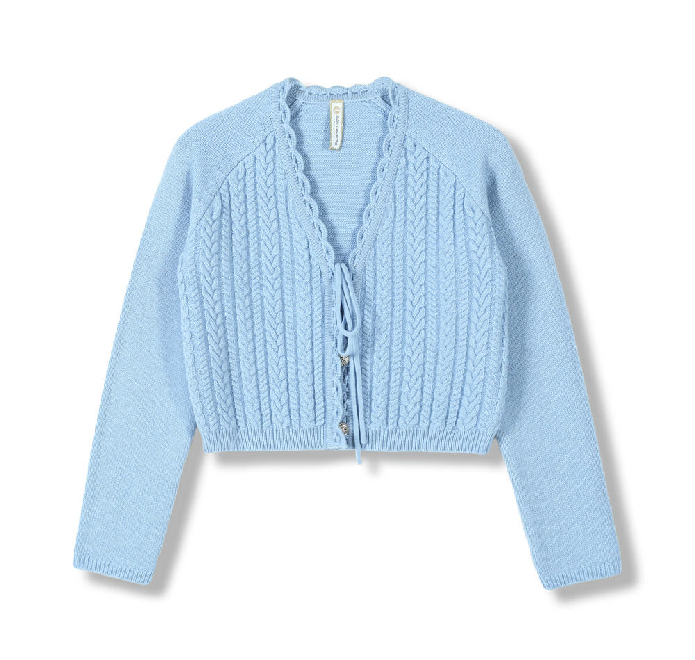 OEM&amp; ODM Ladies Autumn Winterwool V Neck Long Sleeve Sweater Cable Stitch Cardigan