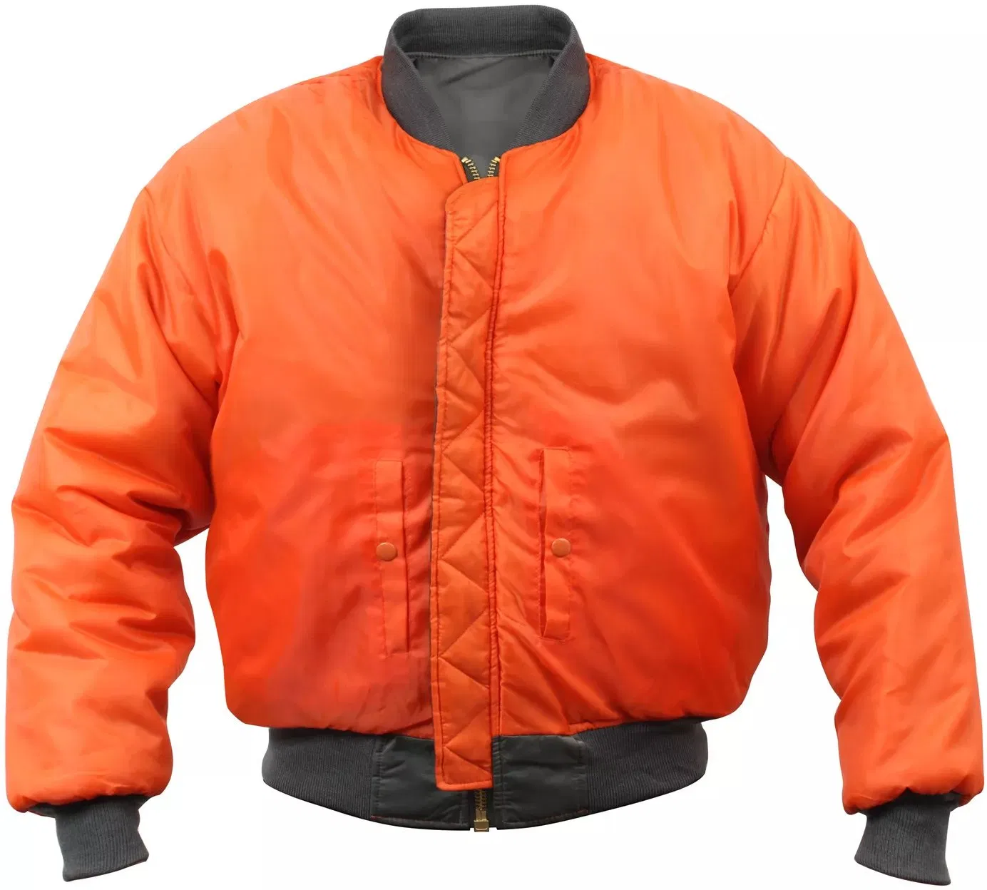 Bomber Coat Reversible Orange Air Force Latest Fashion Nylon Jacket