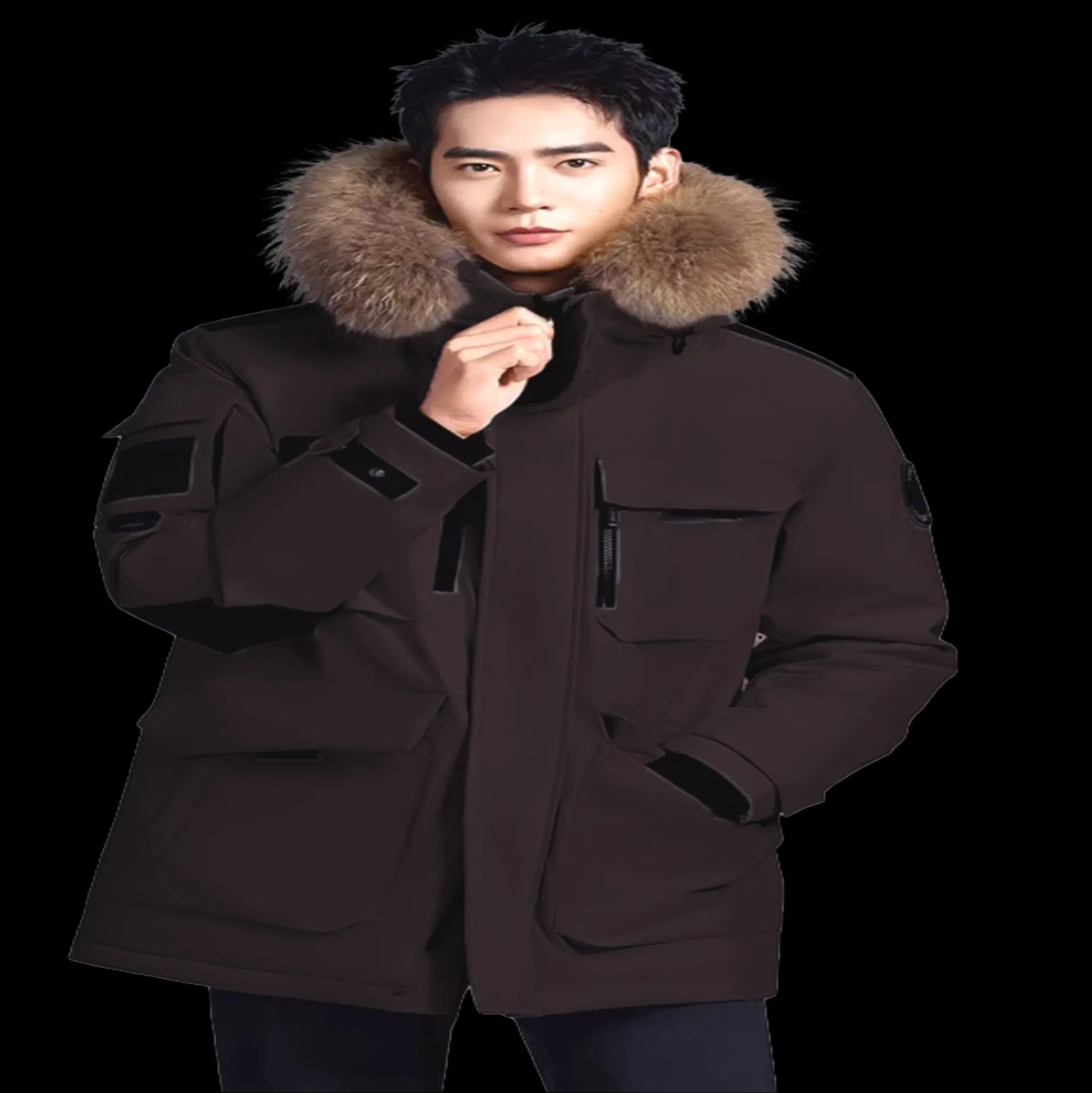 Fur Collar Ashion MID-Length Down Keep Warm Down Jacket