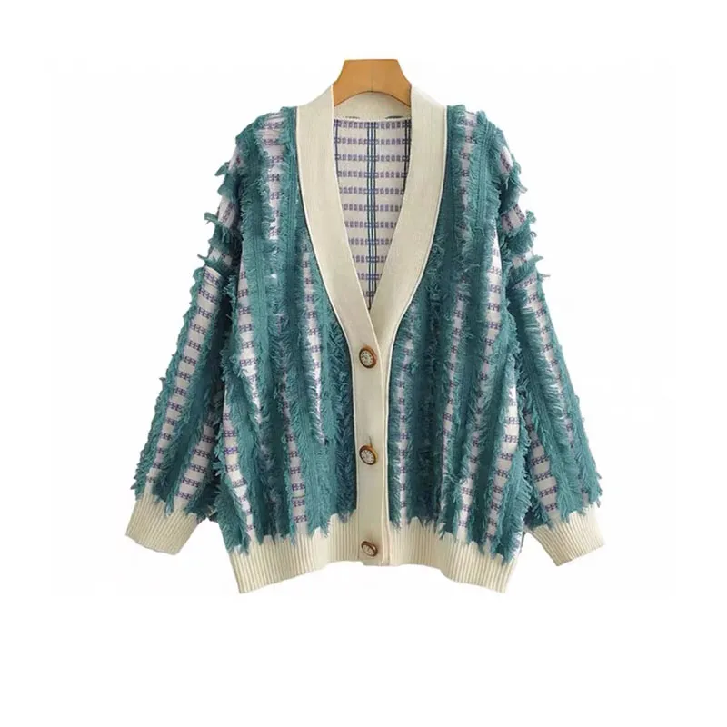 Ladies Long Knitted Cardigan