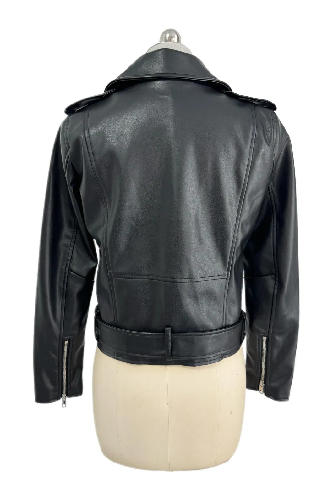 Motorcycle PU Leather Jacket View 5