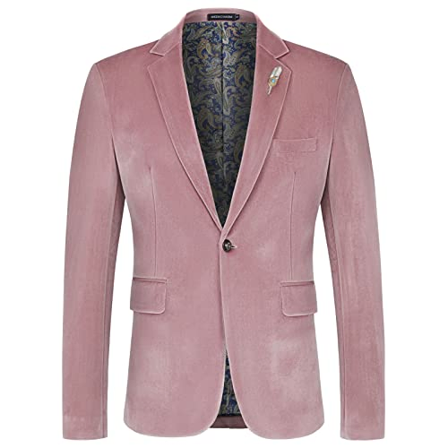 Blazer for Men Slim Fit One Button Sport Coat