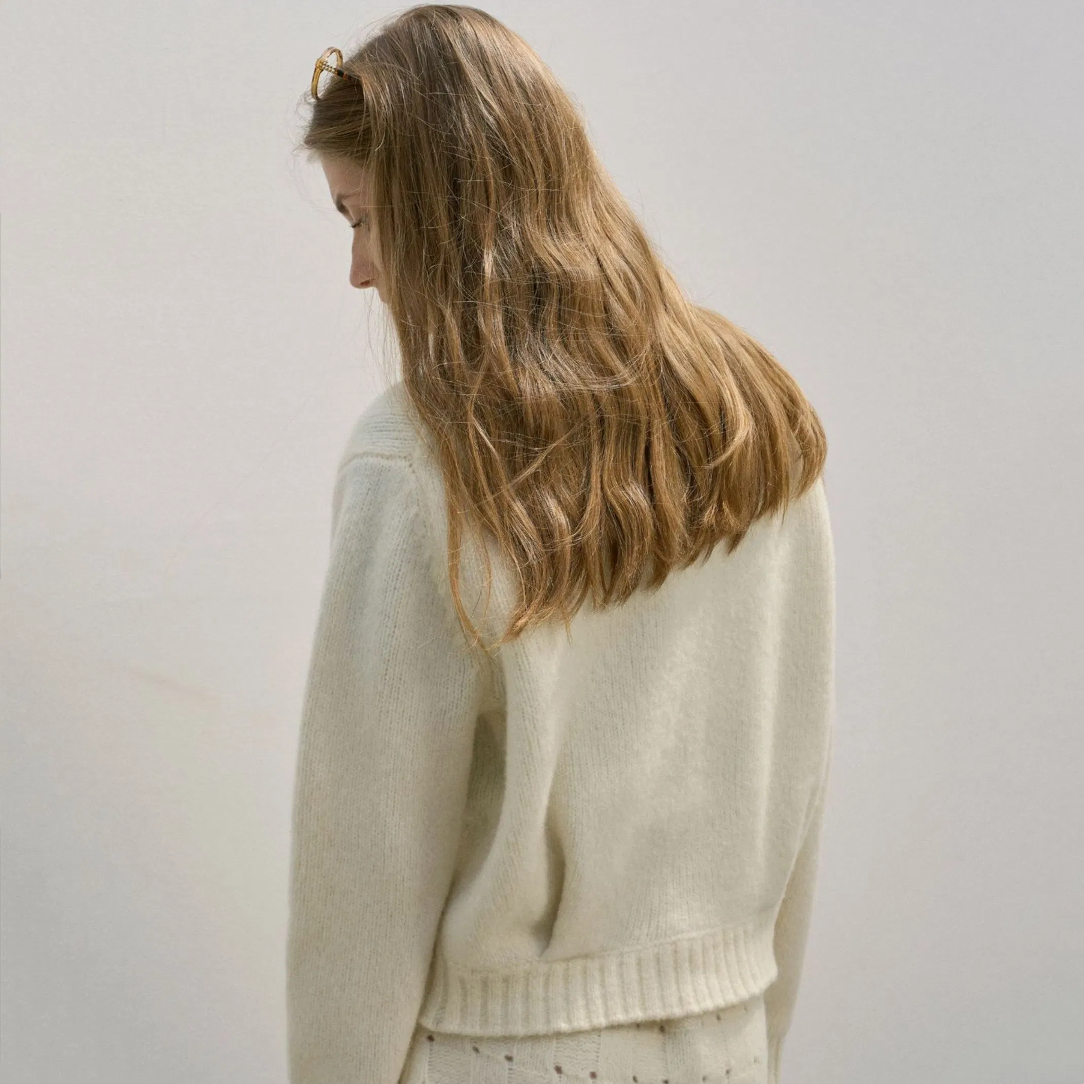 Factory Customized Winter New Style Special Blended High Collar Double Zipper High Quality Wool Cardigan