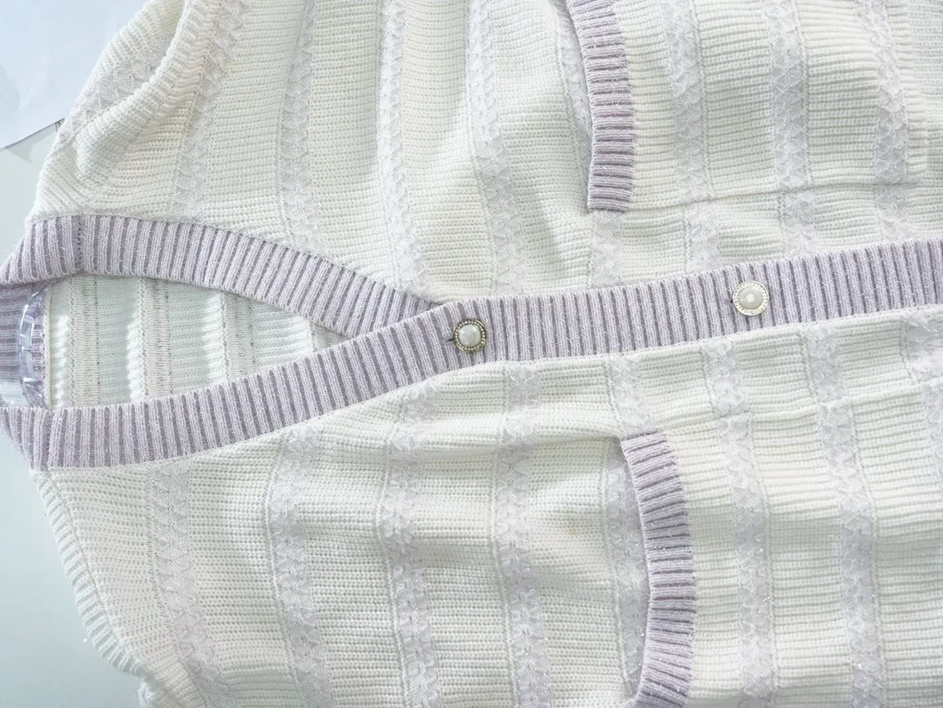 Cotton Women's Knit Cardigan Detail