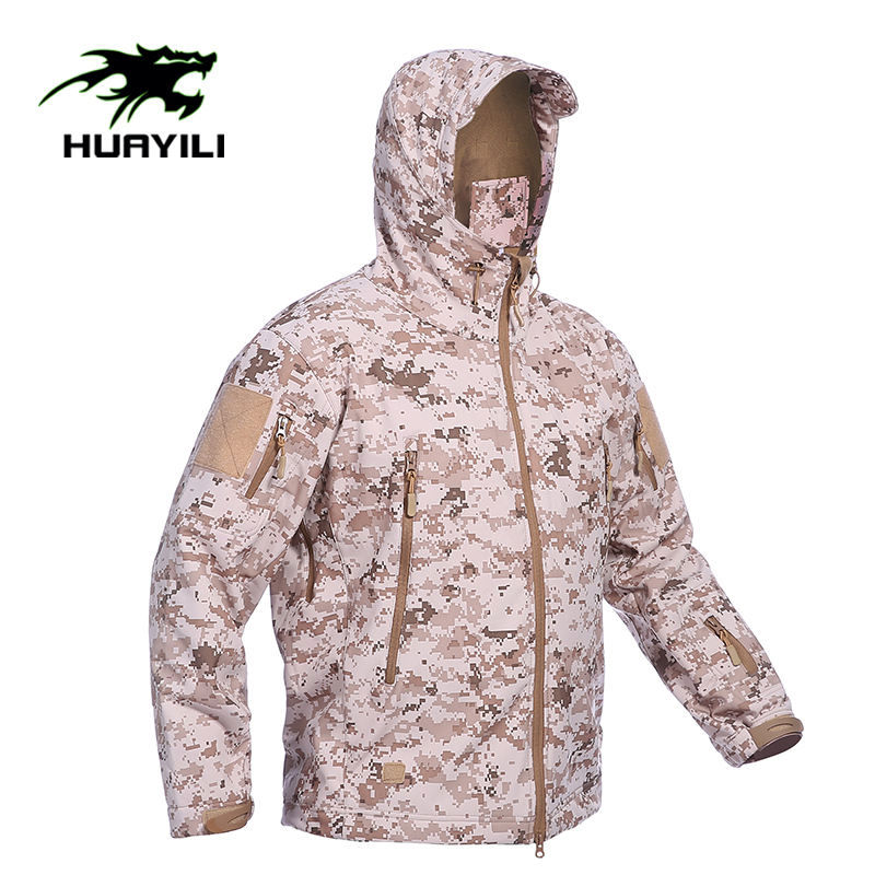 China Warehouse Safety Tactical Camouflage Winter Men Leather Fashion Varsity Waterproof Jacket