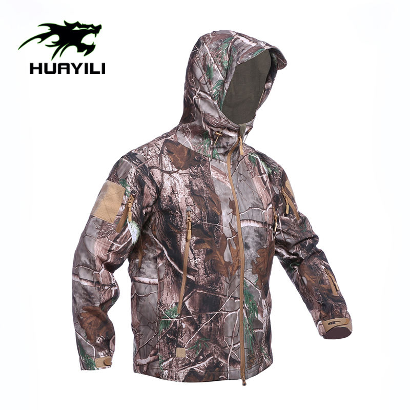 China Warehouse Safety Tactical Camouflage Winter Men Leather Fashion Varsity Waterproof Jacket