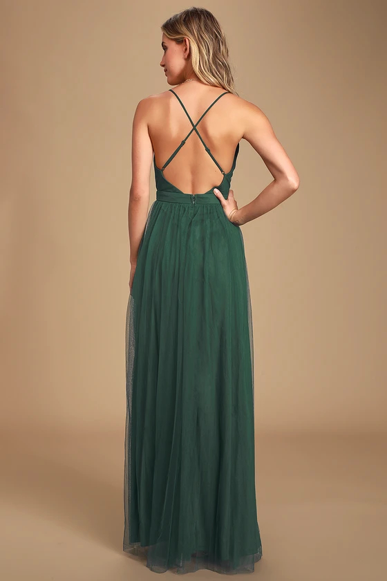 V Neck OEM China Custom Apparel Factory Hot Selling Wholesale Fashion Ladies Sleeveless Maxi Clothing Women Hunter Green Dress
