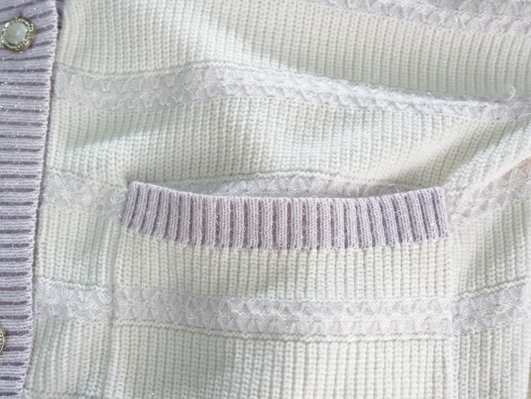 Cotton Women's Knit Cardigan Detail