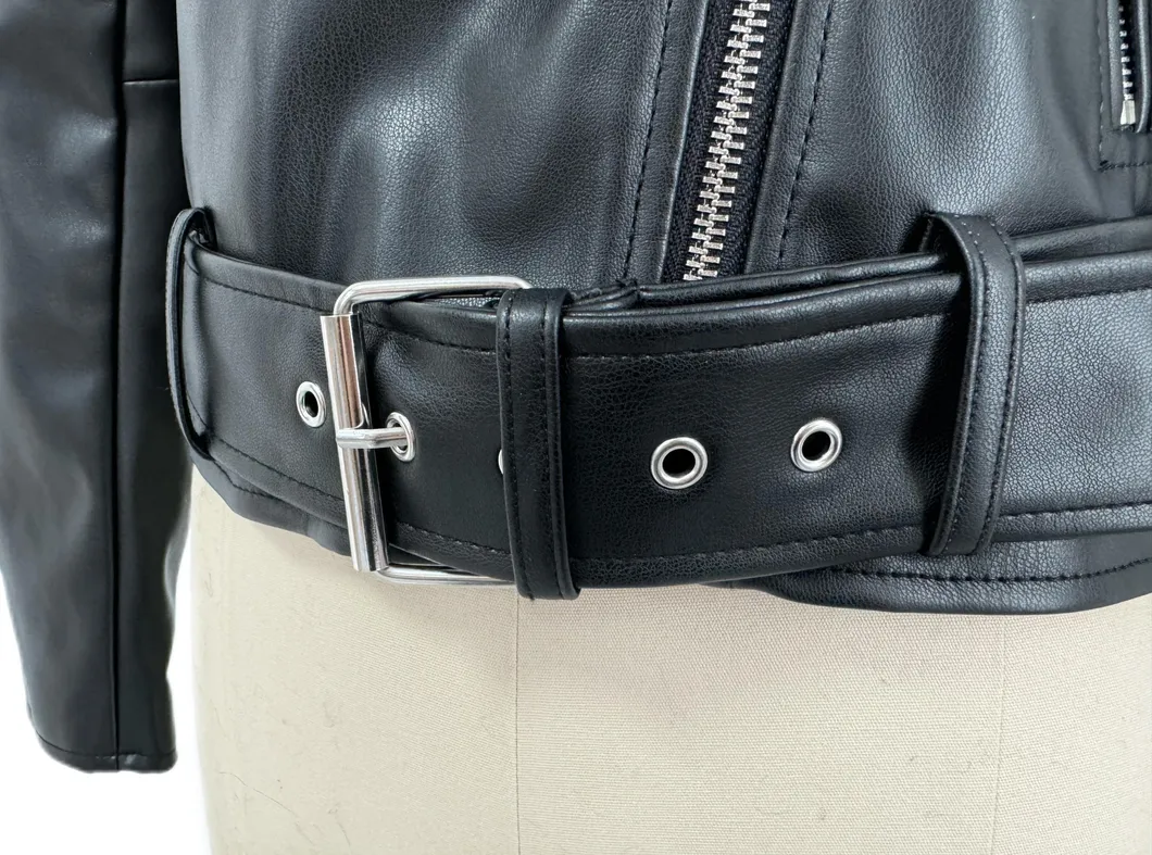 Motorcycle PU Leather Jacket View 2