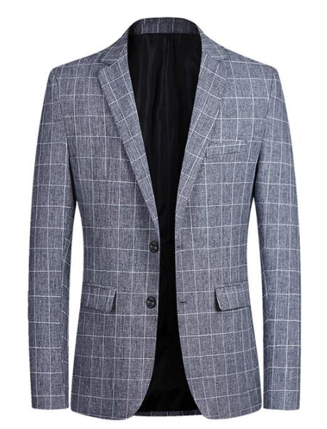 Blazer for Dinner Wedding Prom Men's Tuxedo Jacket Notched Lapel One Button Suit