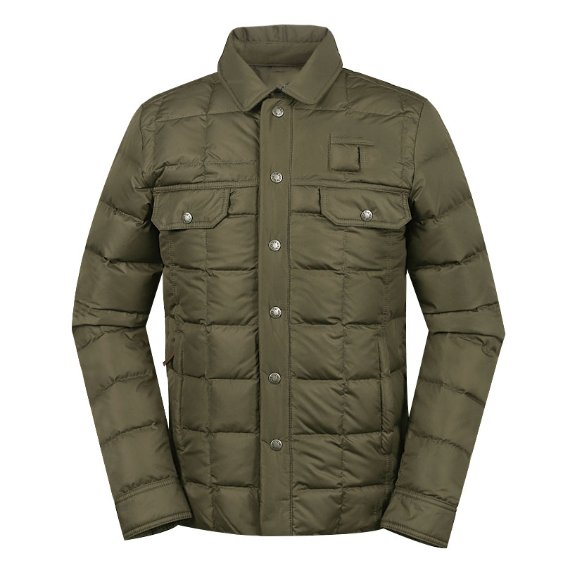 Custom Winter Oversize Denim Bubble Down Jacket for Men