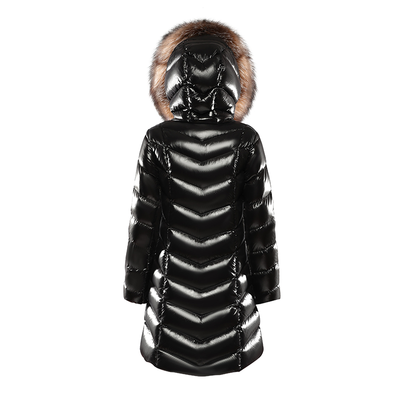 Bechange Women's Winter Puffer Coat Warm Jacket with Fur Removable Hood
