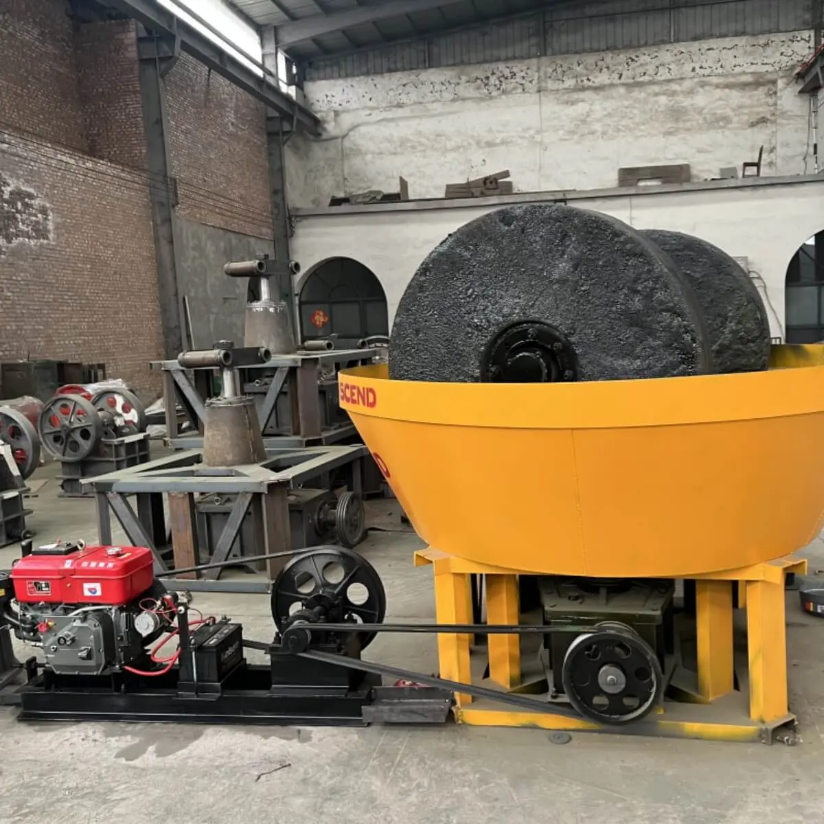 High-Quality Diesel engine wet pan mill stone grinding machine Product, Quotes