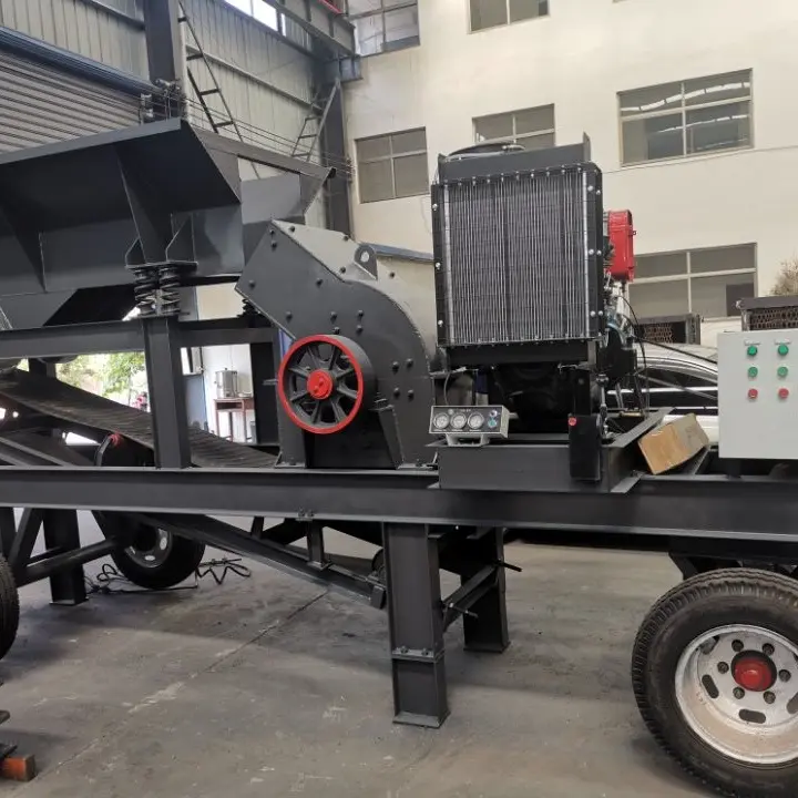 China Stone crushing machine diesel engine mobile  hammer crusher plant Exporter, Quotes