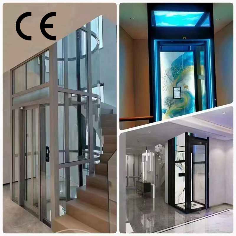 Indoor Small Home Elevators with Good Quality and Modern Features for Villa