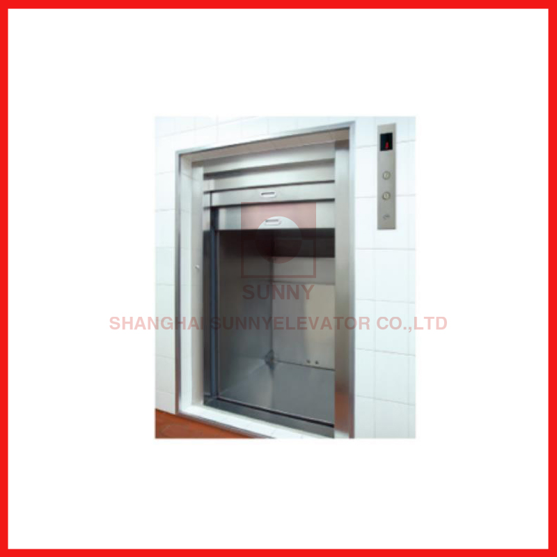 Open Sliding Door Dumbwaiter Goods Elevator Car Design