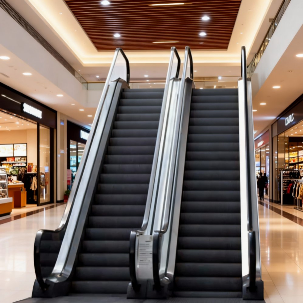 Atrium Showcase Escalator Becomes Architectural Focal Point