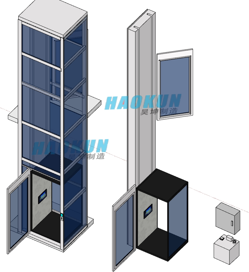 400kg 2-3 Floor Indoor Interior Residential Platform Stair Lifts and Elevators