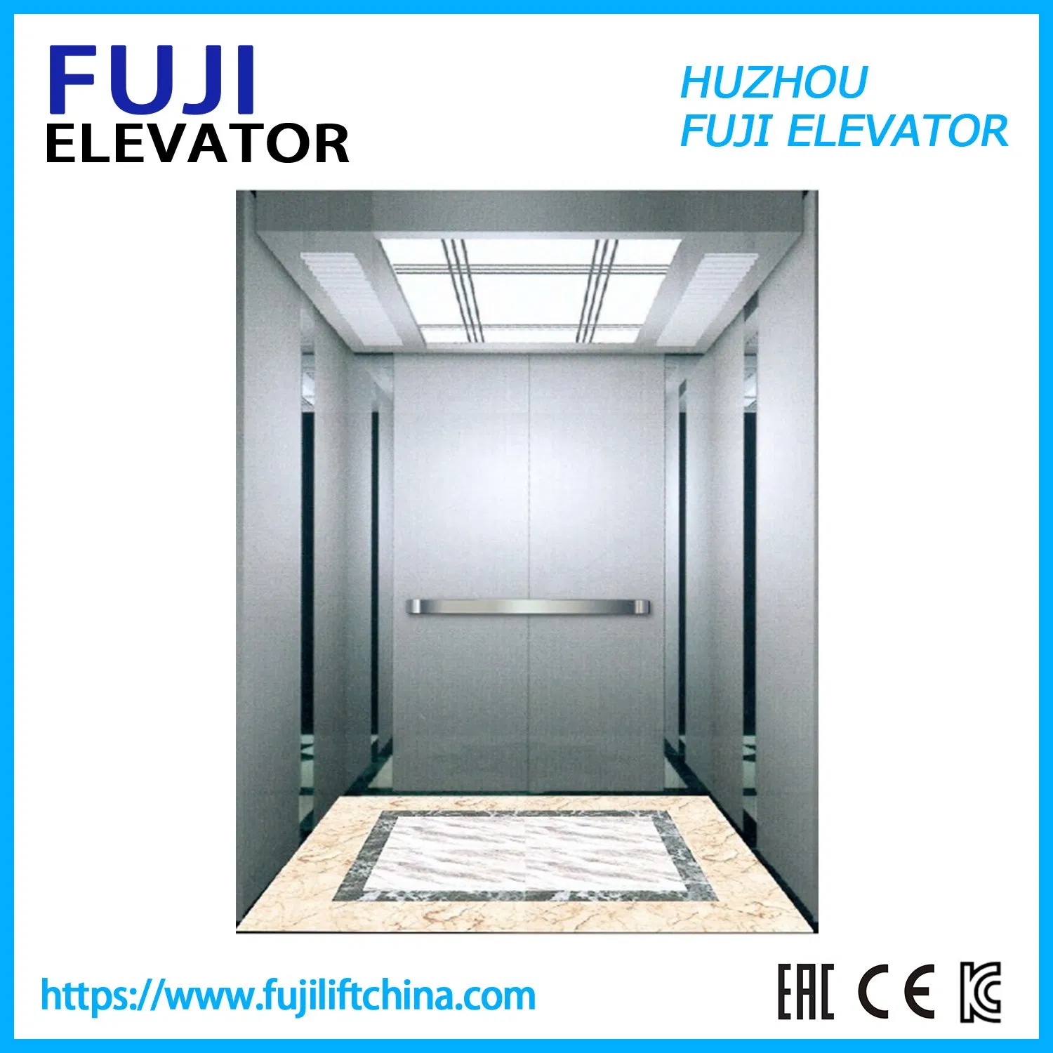 Passenger Elevator Villa Home Use FUJI China Factory Gearless Vvvf Control Elevator Panoramic Elevator