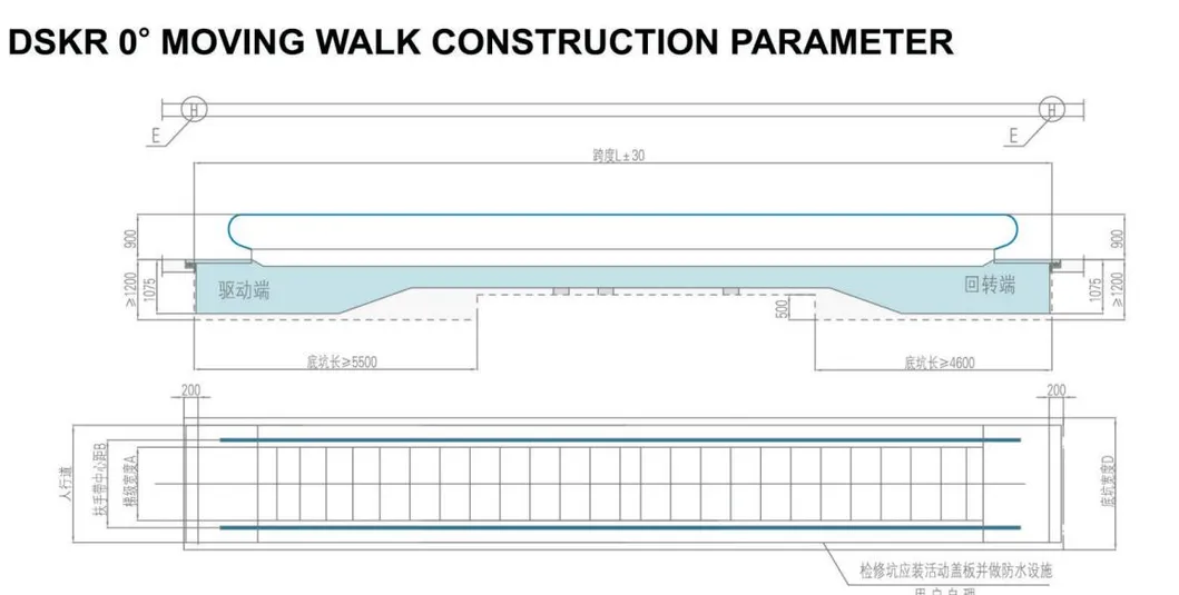 Moving Walk Technical Drawing 1