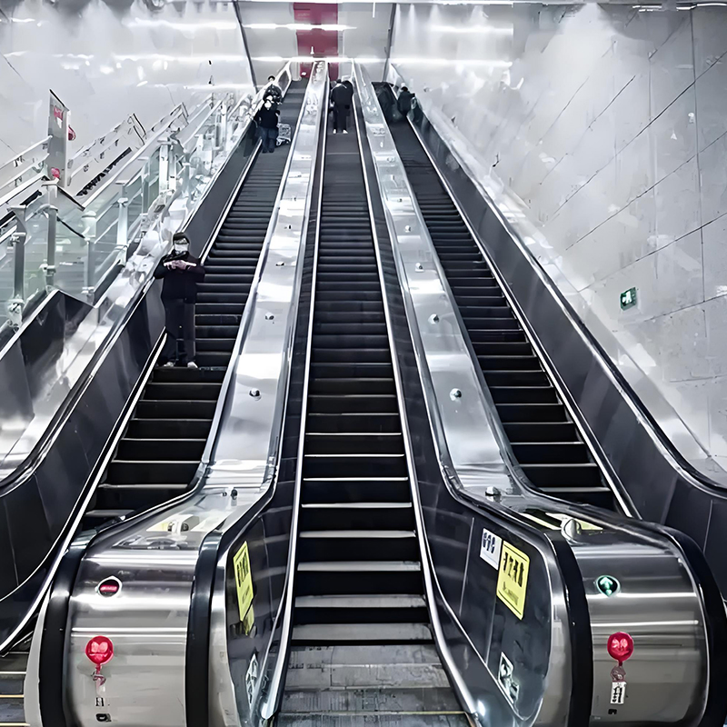 Indoor Auto Moving Walk Escalator with safety Brake Passenger Conveyor