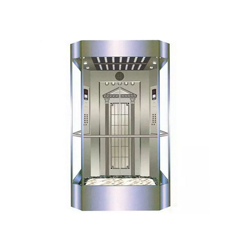 Gearless Home Villa Wheelchair Freight Residential Observation Capsule Indoor Passenger Glass Stainless Steel Sightseeing Panoramic Elevator