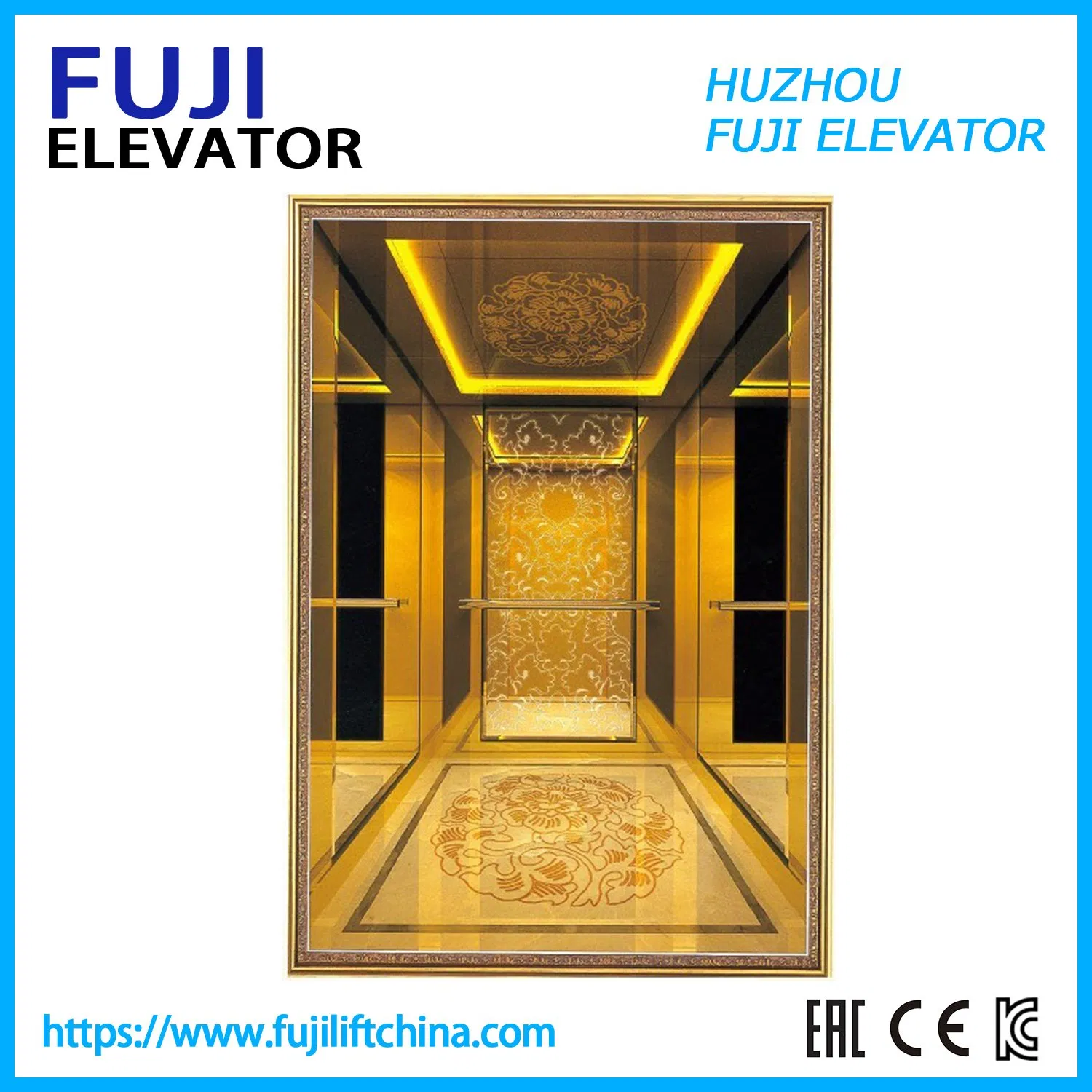 FUJI Passenger House Panoramic Cargo Observation Residential Elevator in China Factory