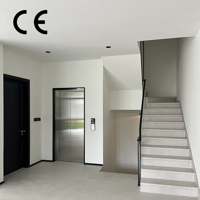 High-End, High-Grade Indoor 2-Story Traction Backpack Elevator Next to The Stairs