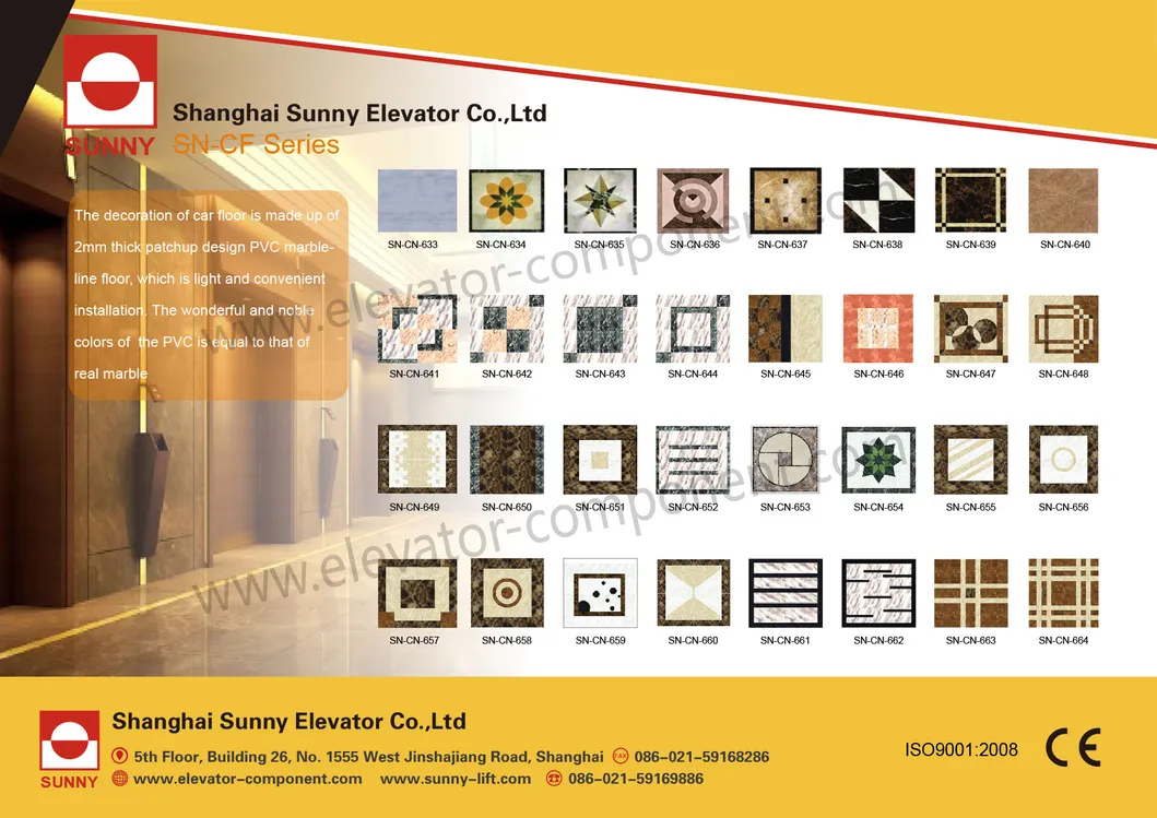 Elevator Marble Cabin Floor Style 2