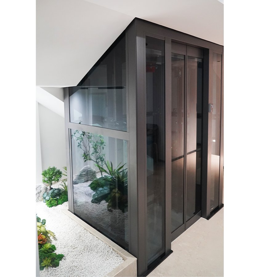 Chinese Factory Affordable Price Exclusive Customization Sightseeing Traction Home Villa Residential Elevator Stair Lift