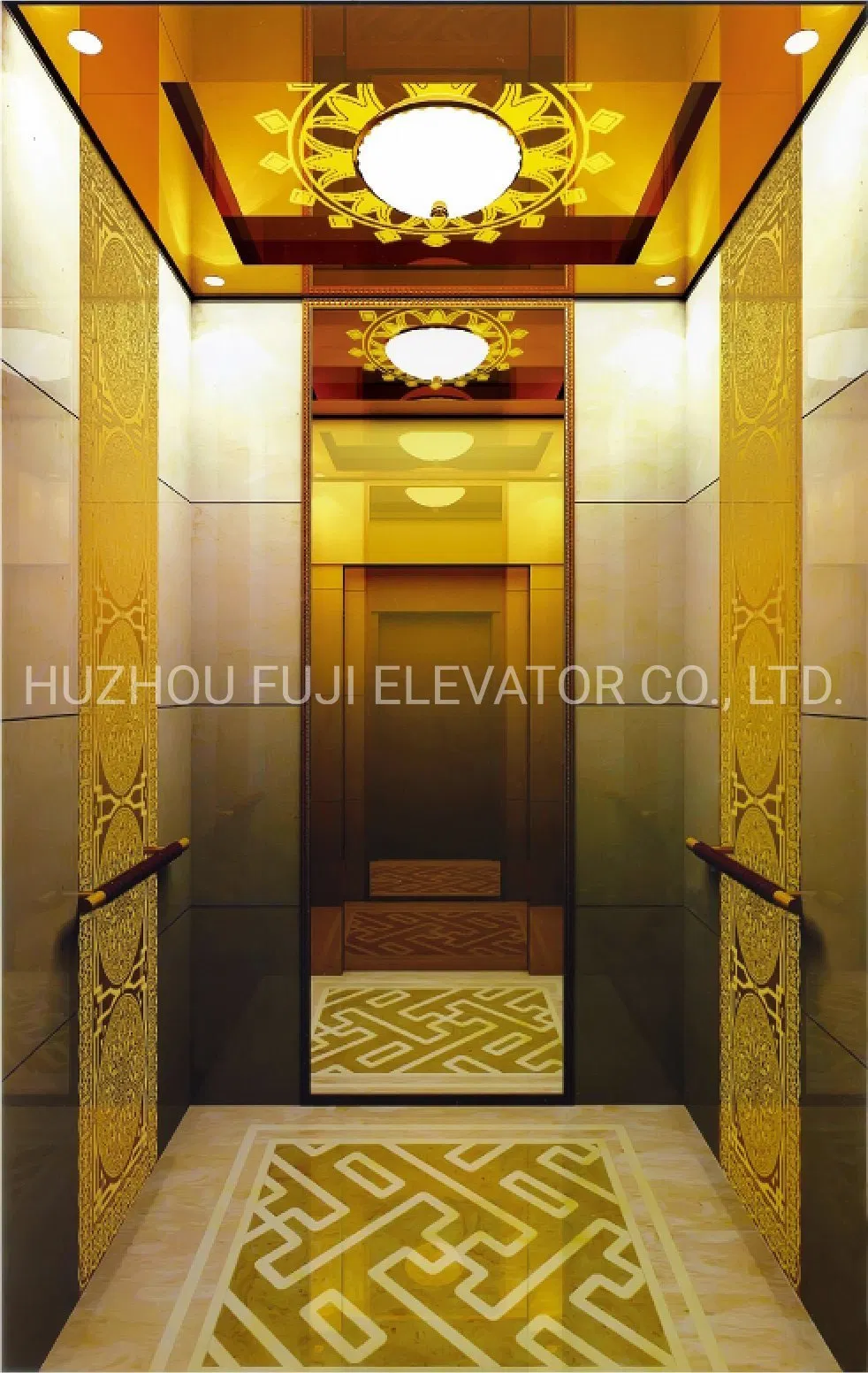 FUJI Vvvf Elevator China Factory Passenger Elevator Sightseeing Residential Home Villa Passenger Elevator Lift Panoramic Observation Glass Elevator