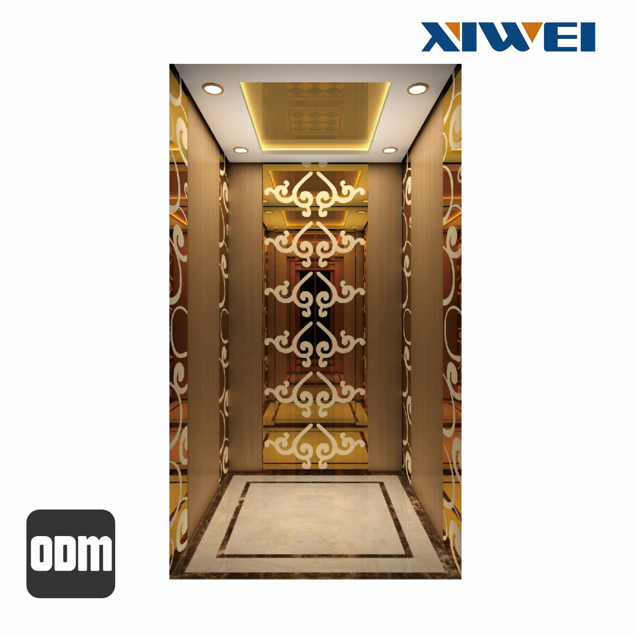 China with Deceleration Device Xiwei Container Shipping Hospital Home Elevator