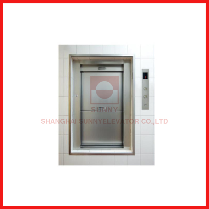 Open Sliding Door Dumbwaiter Goods Elevator Car Design