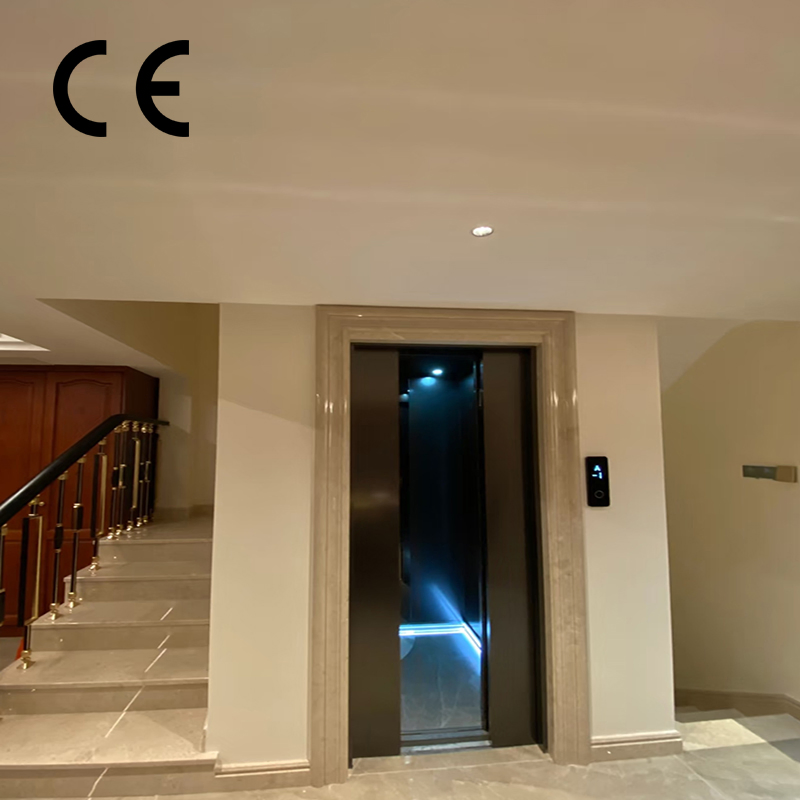 High-End, High-Grade Indoor 2-Story Traction Backpack Elevator Next to The Stairs