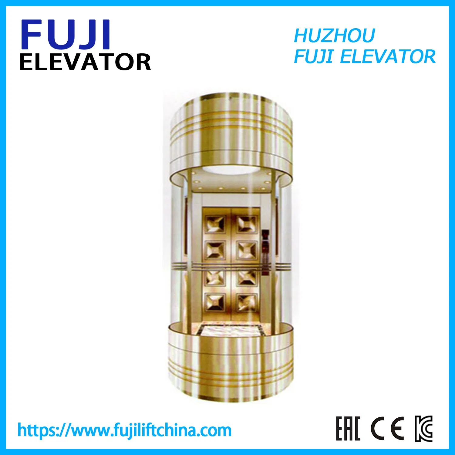 FUJI Factory Manufacturer Panoramic Lift Glass Elevator with Sightseeing Elevator Home Elevator Villa Passenger Lift Passenger Elevator Lift China Lift