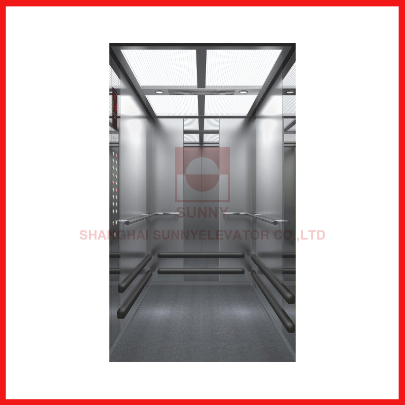 Large Space Stainless Steel of Hospital Elevator